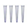 DIY Hairpin Legs Hairpin Legs 29" / Midnight Blue (Navy) / 3/8" Hairpin Legs Set of 4, 3-Rod Design - Midnight Blue (Navy) Powder Coated Finish