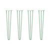 DIY Hairpin Legs Hairpin Legs 29" / Mint / 1/2" Hairpin Legs Set of 4, 3-Rod Design - Mint Powder Coated Finish