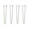 Hairpin Legs Set of 4, 2-Rod Design - Mint Powder Coated Finish