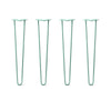 DIY Hairpin Legs Hairpin Legs 29" / Turquoise / 1/2" Hairpin Legs Set of 4, 2-Rod Design - Turquoise Powder Coated Finish