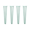 DIY Hairpin Legs Hairpin Legs 29" / Turquoise / 1/2" Hairpin Legs Set of 4, 3-Rod Design - Turquoise Powder Coated Finish