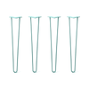 DIY Hairpin Legs Hairpin Legs 29" / Turquoise / 3/8" Hairpin Legs Set of 4, 2-Rod Design - Turquoise Powder Coated Finish