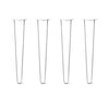 DIY Hairpin Legs Hairpin Legs 29" / White / 1/2" Hairpin Legs Set of 4, 2-Rod Design - White Powder Coated Finish