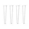 DIY Hairpin Legs Hairpin Legs 29" / White / 3/8" Hairpin Legs Set of 4, 2-Rod Design - White Powder Coated Finish