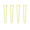 DIY Hairpin Legs Hairpin Legs 29" / Yellow / 1/2" Hairpin Legs Set of 4, 2-Rod Design - Yellow Powder Coated Finish