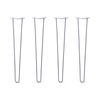 DIY Hairpin Legs Hairpin Legs 30" / Grey / 3/8" Hairpin Legs Set of 4, 2-Rod Design - Grey Powder Coated Finish