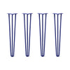 DIY Hairpin Legs Hairpin Legs 30" / Midnight Blue (Navy) / 1/2" Hairpin Legs Set of 4, 3-Rod Design - Midnight Blue (Navy) Powder Coated Finish
