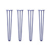 DIY Hairpin Legs Hairpin Legs 30" / Midnight Blue (Navy) / 3/8" Hairpin Legs Set of 4, 3-Rod Design - Midnight Blue (Navy) Powder Coated Finish