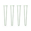 DIY Hairpin Legs Hairpin Legs 30" / Mint / 1/2" Hairpin Legs Set of 4, 2-Rod Design - Mint Powder Coated Finish