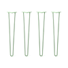 Hairpin Legs Set of 4, 2-Rod Design - Mint Powder Coated Finish