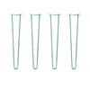 DIY Hairpin Legs Hairpin Legs 30" / Turquoise / 1/2" Hairpin Legs Set of 4, 2-Rod Design - Turquoise Powder Coated Finish