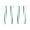 DIY Hairpin Legs Hairpin Legs 30" / Turquoise / 1/2" Hairpin Legs Set of 4, 3-Rod Design - Turquoise Powder Coated Finish