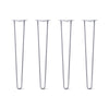 Hairpin Legs Set of 4, 2-Rod Design - Grey Powder Coated Finish