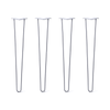 DIY Hairpin Legs Hairpin Legs 31" / Grey / 3/8" Hairpin Legs Set of 4, 2-Rod Design - Grey Powder Coated Finish