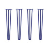 DIY Hairpin Legs Hairpin Legs 31" / Midnight Blue (Navy) / 1/2" Hairpin Legs Set of 4, 3-Rod Design - Midnight Blue (Navy) Powder Coated Finish