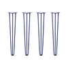 DIY Hairpin Legs Hairpin Legs 31" / Midnight Blue (Navy) / 3/8" Hairpin Legs Set of 4, 3-Rod Design - Midnight Blue (Navy) Powder Coated Finish