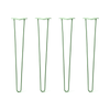 Hairpin Legs Set of 4, 2-Rod Design - Mint Powder Coated Finish