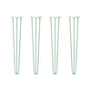 DIY Hairpin Legs Hairpin Legs 31" / Mint / 3/8" Hairpin Legs Set of 4, 3-Rod Design - Mint Powder Coated Finish