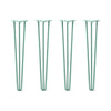 DIY Hairpin Legs Hairpin Legs 31" / Turquoise / 1/2" Hairpin Legs Set of 4, 3-Rod Design - Turquoise Powder Coated Finish