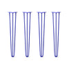 DIY Hairpin Legs Hairpin Legs 32" / Blue / 3/8" Hairpin Legs Set of 4, 3-Rod Design - Blue Powder Coated Finish