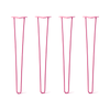 DIY Hairpin Legs Hairpin Legs 32" / Fuchsia / 3/8" Hairpin Legs Set of 4, 2-Rod Design - Fuchsia Powder Coated Finish