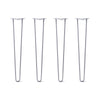 DIY Hairpin Legs Hairpin Legs 32" / Grey / 1/2" Hairpin Legs Set of 4, 2-Rod Design - Grey Powder Coated Finish