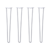 Hairpin Legs Set of 4, 2-Rod Design - Grey Powder Coated Finish