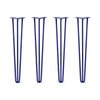 DIY Hairpin Legs Hairpin Legs 32" / Midnight Blue (Navy) / 1/2" Hairpin Legs Set of 4, 3-Rod Design - Midnight Blue (Navy) Powder Coated Finish
