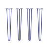 DIY Hairpin Legs Hairpin Legs 32" / Midnight Blue (Navy) / 3/8" Hairpin Legs Set of 4, 3-Rod Design - Midnight Blue (Navy) Powder Coated Finish