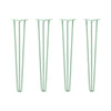 DIY Hairpin Legs Hairpin Legs 32" / Mint / 1/2" Hairpin Legs Set of 4, 3-Rod Design - Mint Powder Coated Finish