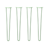 Hairpin Legs Set of 4, 2-Rod Design - Mint Powder Coated Finish