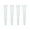 DIY Hairpin Legs Hairpin Legs 32" / Mint / 3/8" Hairpin Legs Set of 4, 3-Rod Design - Mint Powder Coated Finish