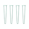 Hairpin Legs Set of 4, 2-Rod Design - Turquoise Powder Coated Finish