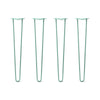 DIY Hairpin Legs Hairpin Legs 32" / Turquoise / 1/2" Hairpin Legs Set of 4, 2-Rod Design - Turquoise Powder Coated Finish