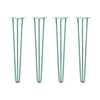 DIY Hairpin Legs Hairpin Legs 32" / Turquoise / 1/2" Hairpin Legs Set of 4, 3-Rod Design - Turquoise Powder Coated Finish