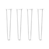 DIY Hairpin Legs Hairpin Legs 32" / White / 1/2" Hairpin Legs Set of 4, 2-Rod Design - White Powder Coated Finish