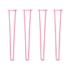 DIY Hairpin Legs Hairpin Legs 33" / Fuchsia / 3/8" Hairpin Legs Set of 4, 2-Rod Design - Fuchsia Powder Coated Finish