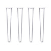 Hairpin Legs Set of 4, 2-Rod Design - Grey Powder Coated Finish