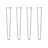 DIY Hairpin Legs Hairpin Legs 33" / Grey / 1/2" Hairpin Legs Set of 4, 2-Rod Design - Grey Powder Coated Finish
