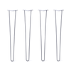 DIY Hairpin Legs Hairpin Legs 33" / Grey / 3/8" Hairpin Legs Set of 4, 2-Rod Design - Grey Powder Coated Finish