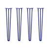 DIY Hairpin Legs Hairpin Legs 33" / Midnight Blue (Navy) / 1/2" Hairpin Legs Set of 4, 3-Rod Design - Midnight Blue (Navy) Powder Coated Finish