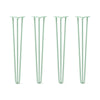 DIY Hairpin Legs Hairpin Legs 33" / Mint / 1/2" Hairpin Legs Set of 4, 3-Rod Design - Mint Powder Coated Finish