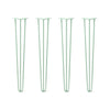 DIY Hairpin Legs Hairpin Legs 33" / Mint / 3/8" Hairpin Legs Set of 4, 3-Rod Design - Mint Powder Coated Finish