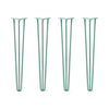 DIY Hairpin Legs Hairpin Legs 33" / Turquoise / 1/2" Hairpin Legs Set of 4, 3-Rod Design - Turquoise Powder Coated Finish