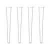 DIY Hairpin Legs Hairpin Legs 33" / White / 3/8" Hairpin Legs Set of 4, 2-Rod Design - White Powder Coated Finish