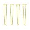 DIY Hairpin Legs Hairpin Legs 33" / Yellow / 1/2" Hairpin Legs Set of 4, 2-Rod Design - Yellow Powder Coated Finish