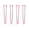 DIY Hairpin Legs Hairpin Legs 34" / Fuchsia / 1/2" Hairpin Legs Set of 4, 2-Rod Design - Fuchsia Powder Coated Finish