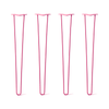 DIY Hairpin Legs Hairpin Legs 34" / Fuchsia / 3/8" Hairpin Legs Set of 4, 2-Rod Design - Fuchsia Powder Coated Finish