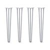 DIY Hairpin Legs Hairpin Legs 34" / Grey / 1/2" Hairpin Legs Set of 4, 3-Rod Design - Grey Powder Coated Finish