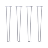 DIY Hairpin Legs Hairpin Legs 34" / Grey / 3/8" Hairpin Legs Set of 4, 2-Rod Design - Grey Powder Coated Finish